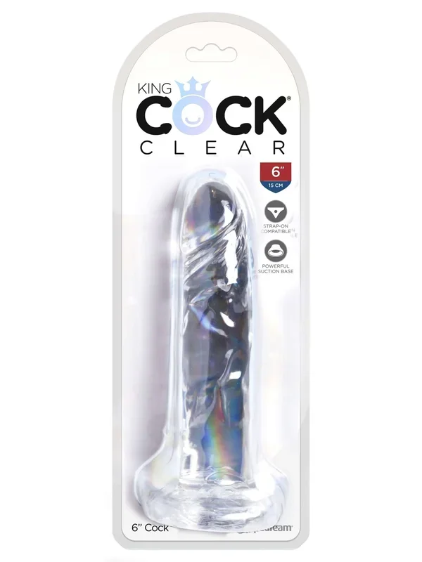 King Cock Clear 6 inches Cock Realistic Dildo