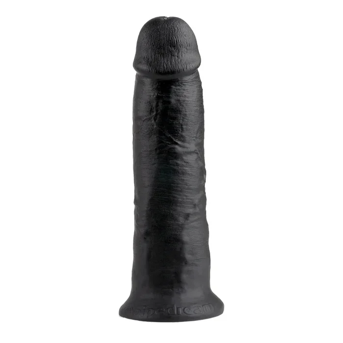 King Cock Ultra Realistic 10 Inch Black Suction Cup Dildo