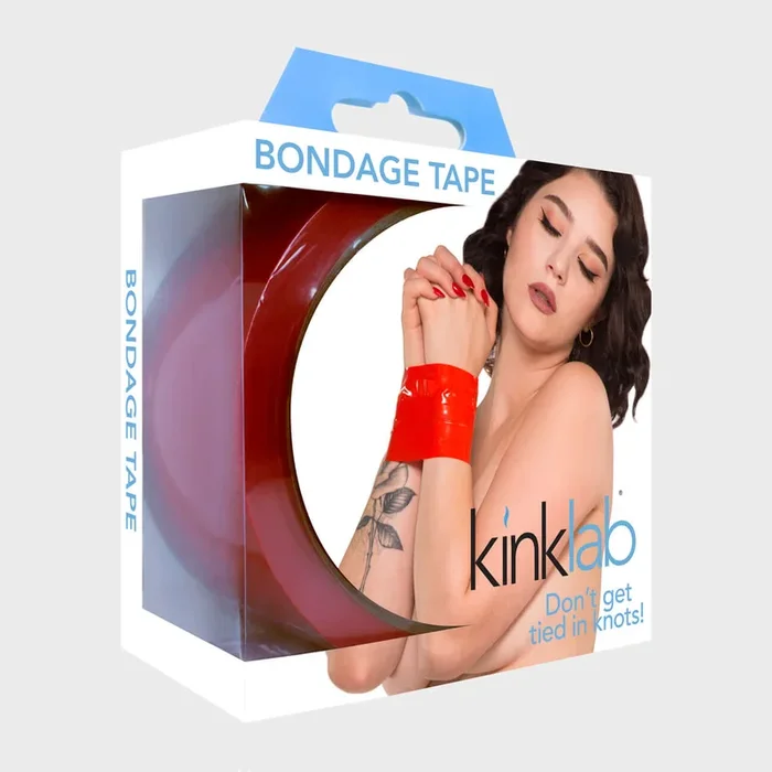 Kink Lab Bondage Tape: Unleash Your Desires with Reusable Red Restraint Tape