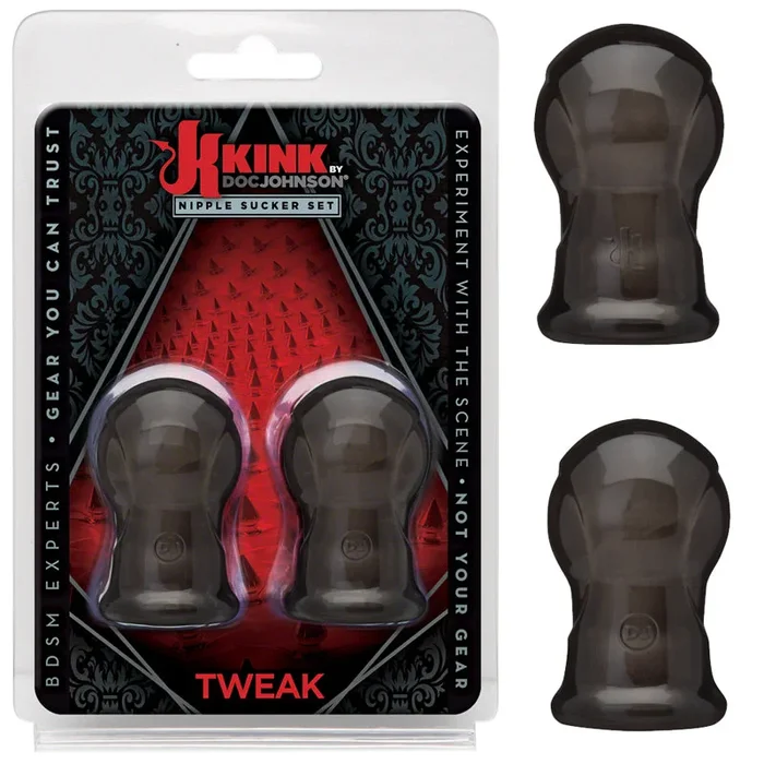 Kink Nipple Sucker Set Black