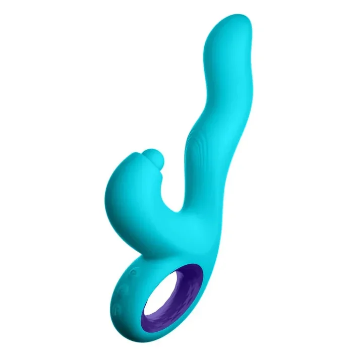 Klio Triple Action Thumping Rabbit Vibrator – Turquoise