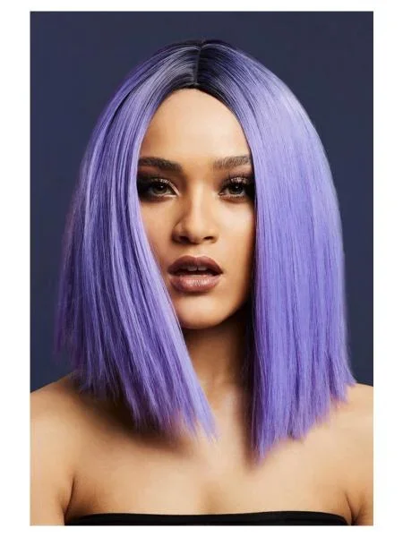 Kylie Inverted Straight Bob Wig – Violet