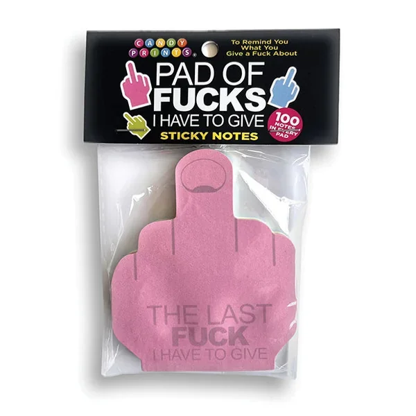 Last Fuck I Have to Give Sticky Notes – 100 Notes Per Pad