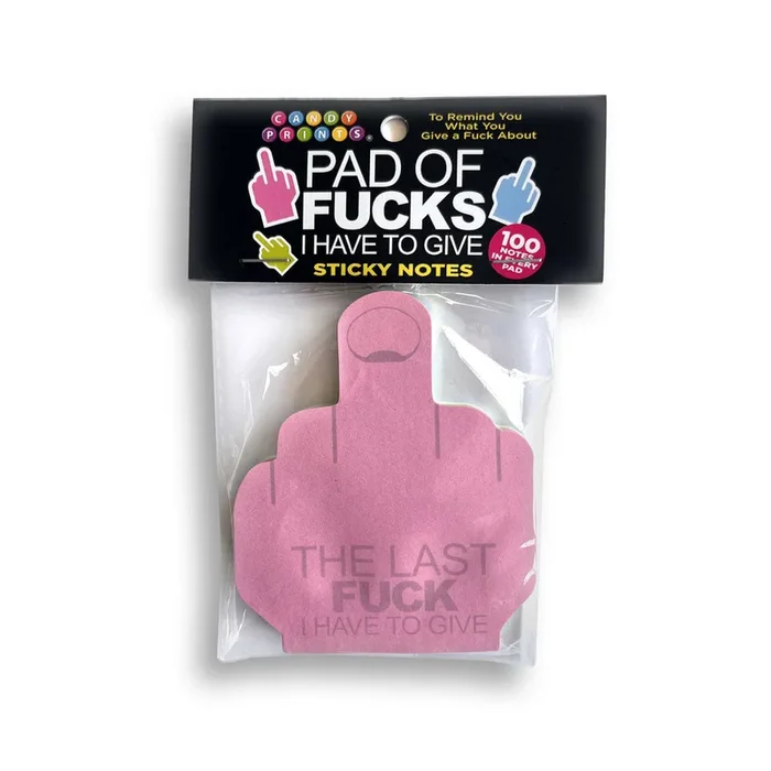 Last Fuck I Have To Give Sticky Notes – Multi Coloured Novelty Sticky Notes – 100 Pack