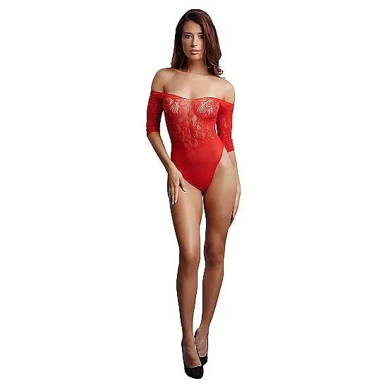 Le Desir Crotchless Rhinestone Teddy