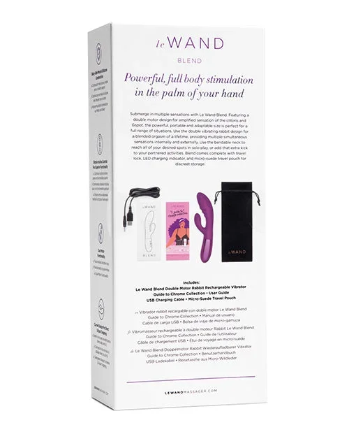 Le Wand BLEND Double Motor Rabbit Rechargeable Vibrator – Cherry
