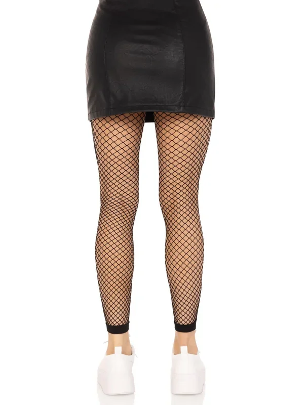 Leg Avenue Industrial Net Footless Tights Black One Size
