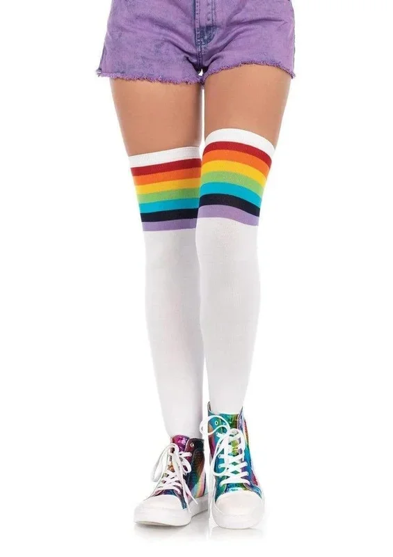 Leg Avenue Over The Rainbow Opaque Thigh High