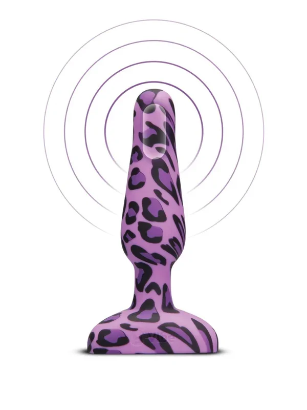 Leopard Novice Plug Vibrating Anal Toy for Beginners