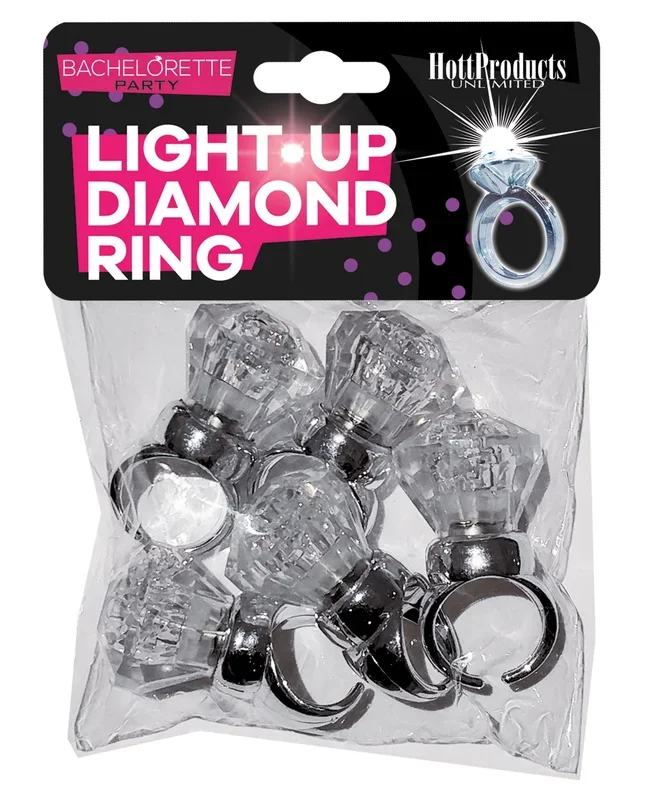Light Up Diamond Ring – Pack of 5
