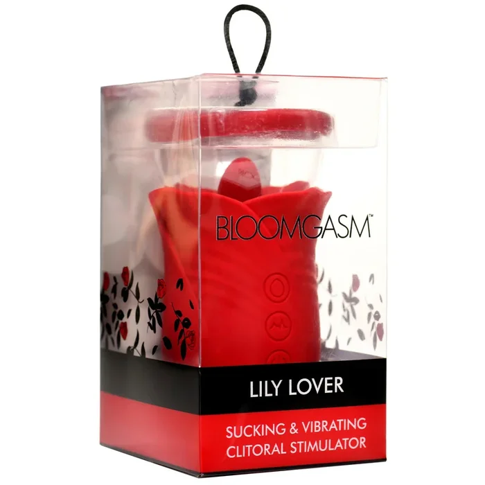 Lily Lover Sucking and Vibrating Clitoral Stimulator- Red