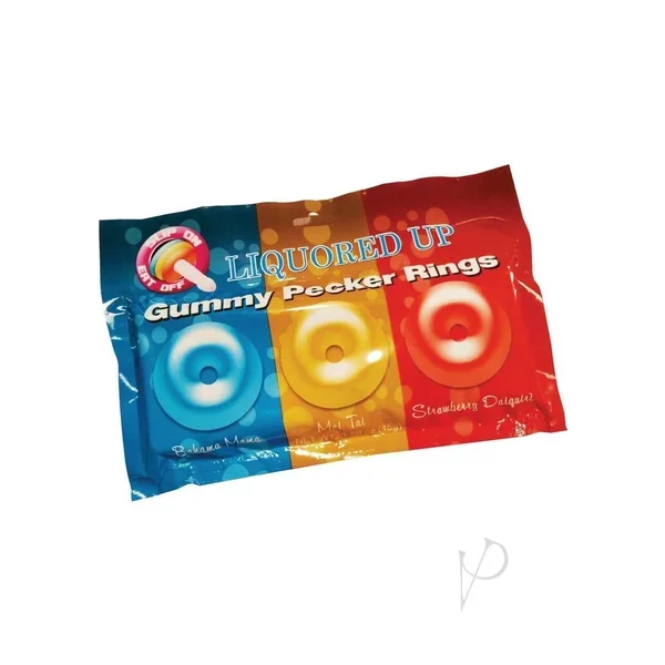 Liquored Up Pecker Gummy Rings 3pk