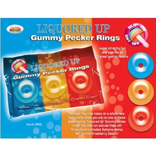Liquored Up Pecker Gummy Rings