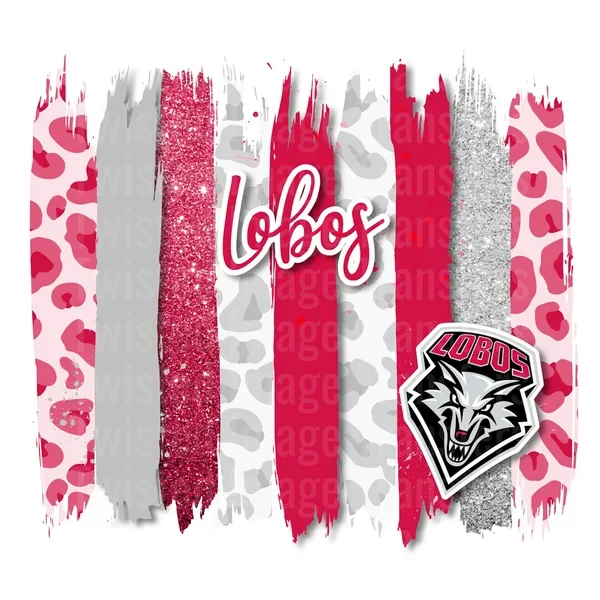 Lobos Paint Strokes 20 oz Skinny Straight Tumbler Wrap