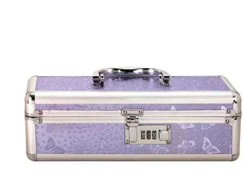 Lockable Vibrator Case Purple Small – Discreet and Secure Storage for Your Intimate Accessories