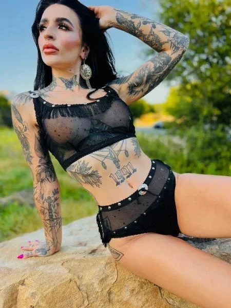 Loretta Fringe Mesh Cami Set – Black –