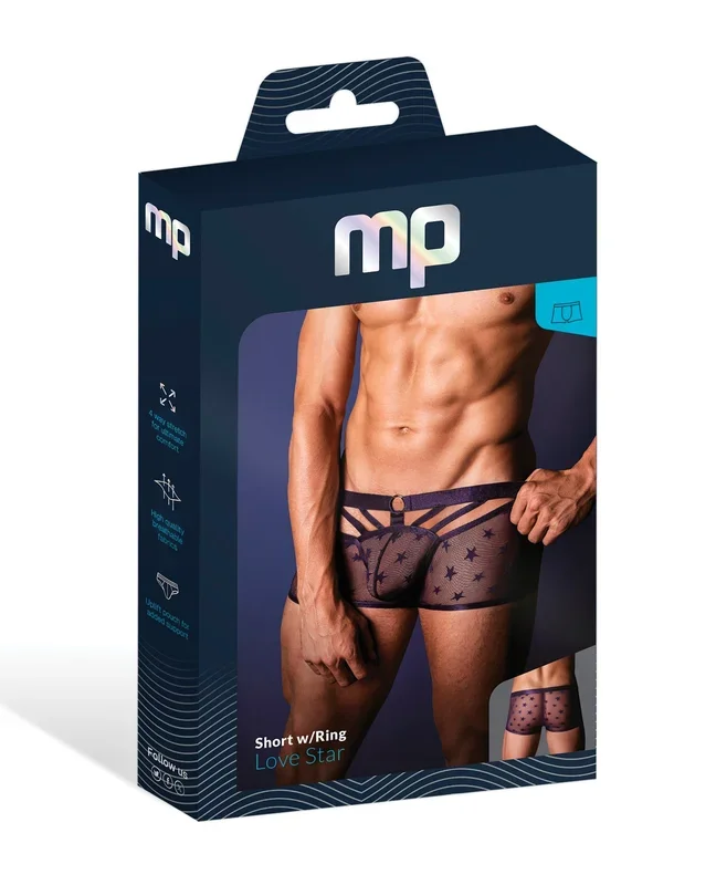 Love Star Short w/Ring – Purple XL