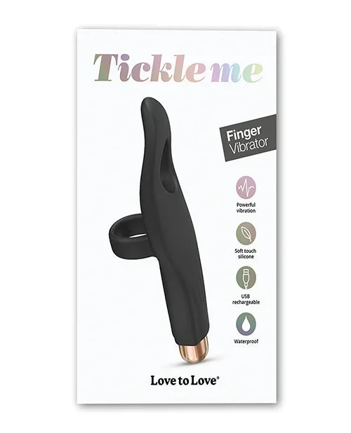 Love to Love Tickle Me Finger Vibe – Black Onyx