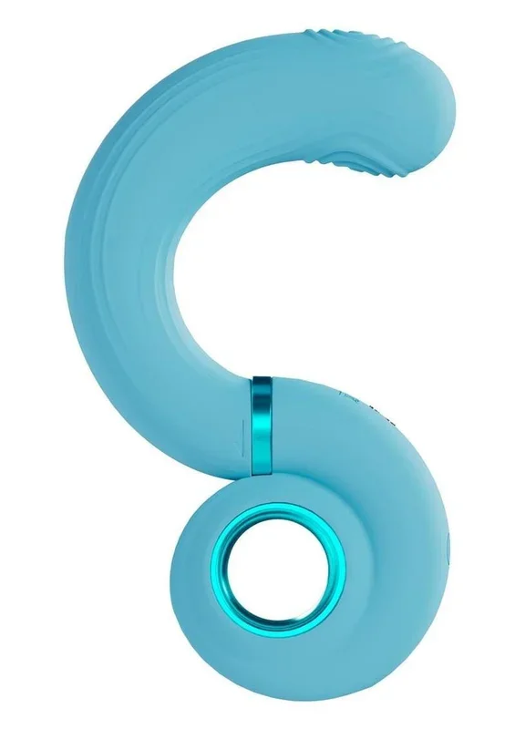 Loveline Tic-Tac Tapping Swirl Rechargeable Silicone Vibrator