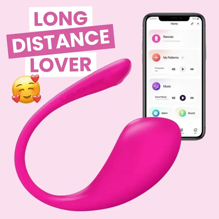 Lovense Lush 3 Remote Controlled Silicone Egg Vibrator – Pink