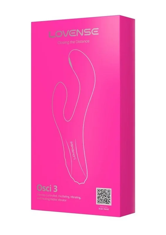 Lovense Osci 3 Rechargeable Silicone G-Spot Vibrator with Clitoral Stimulator