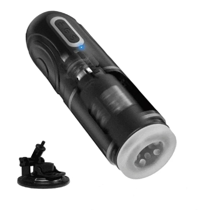 Lovesvibe 7 Thrusting Rotation Automatic Male Masturbator Voice Blowjob Toy with Suction Base