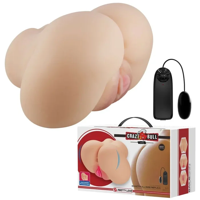 Luna Realistic Vagina and Ass Vibrator – Light