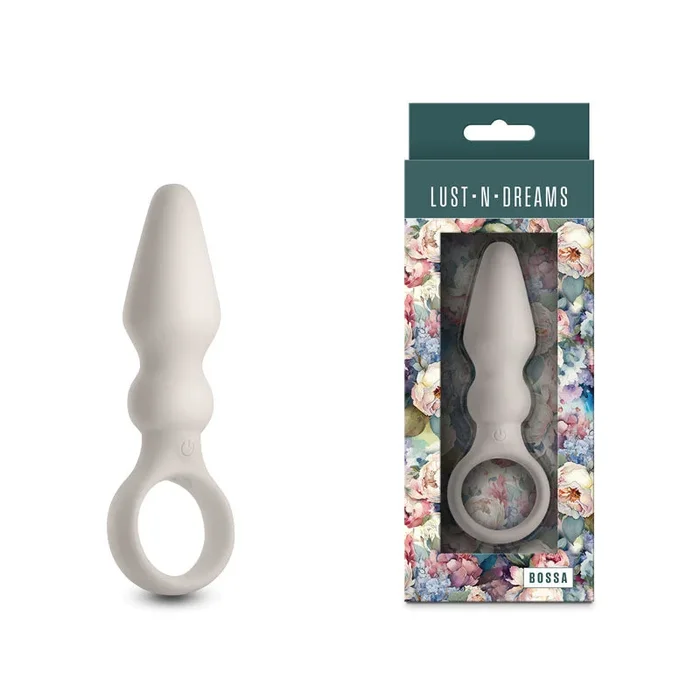 Lust-n-Dreams – Bossa – Fog – White 12.5 cm USB Rechargeable Vibrating Butt Plug