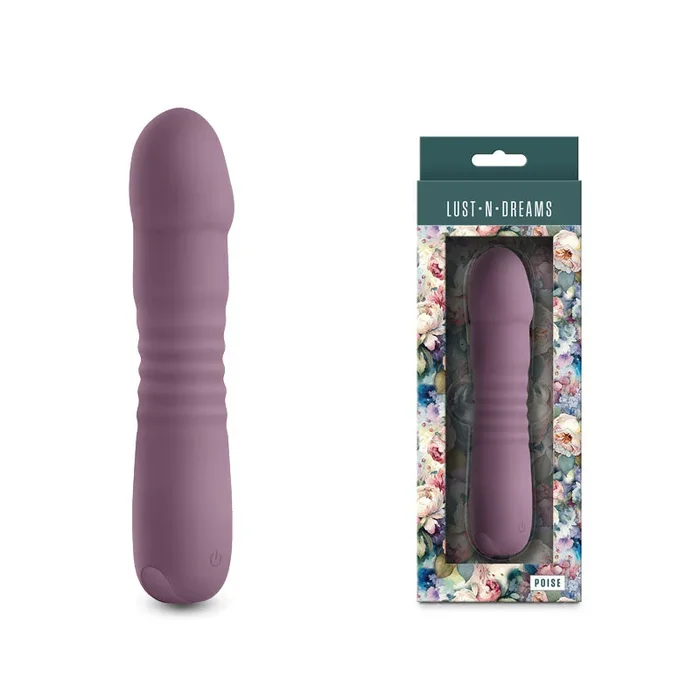 Lust-n-Dreams – Poise – Mauve – Purple 17.3 cm USB Rechargeable Thrusting Vibrator