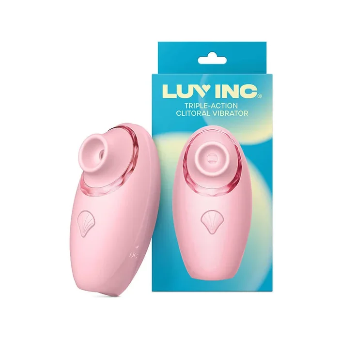 Luv Inc Triple Action Clitoral Vibrator Pink