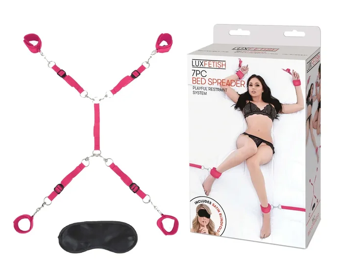 Lux Fetish 7 Pieces Bed Spreader Hot Pink