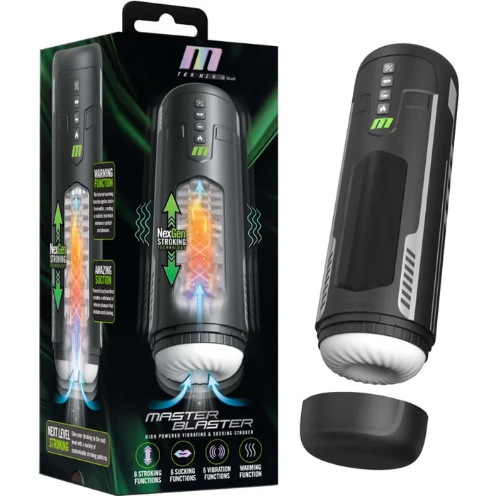 M For Men Master Blaster – Automatic Penis Masturbator with 6 Modes