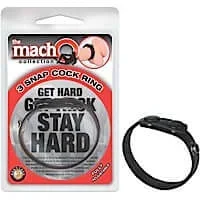 Macho Collection Macho 3 Snap Cock Ring