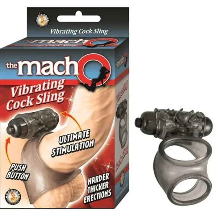 Macho Vibrating Cock Sling – Black