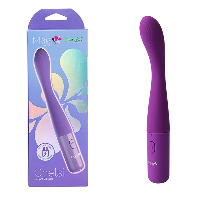 Maia CHELSI – Purple 17.8 cm USB Rechargeable Vibrator