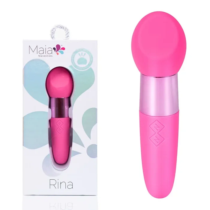 Maia RINA – Pink – Pink 13.3 cm USB Rechargeable Vibrator
