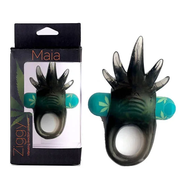 Maia Ziggy – Hemp Green USB Rechargeable Vibrating Cock Ring