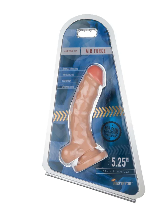 Major Dick Air Force Vanilla Beige Dildo
