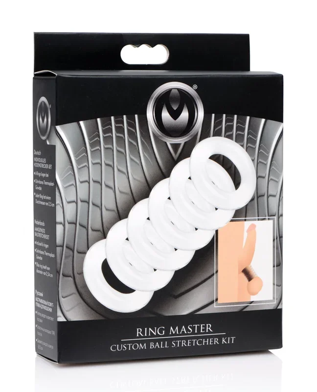Master Series Ring Master Custom Ball Stretcher Kit – Clear, Set of 6