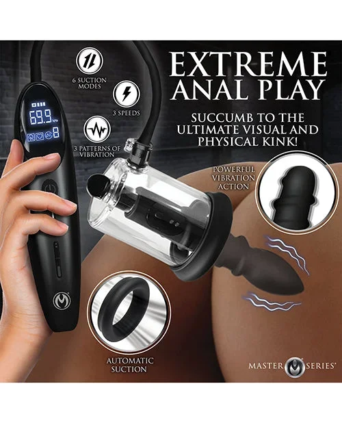 Master Series Rosebud Driller Deluxe Set Vibrating Silicone Rosebud Pump