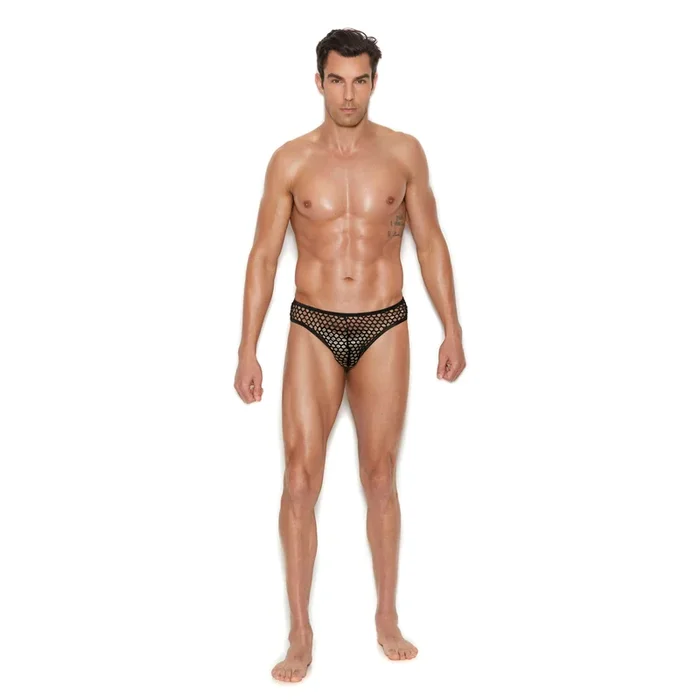 Men’s Fishnet Thong Back Brief