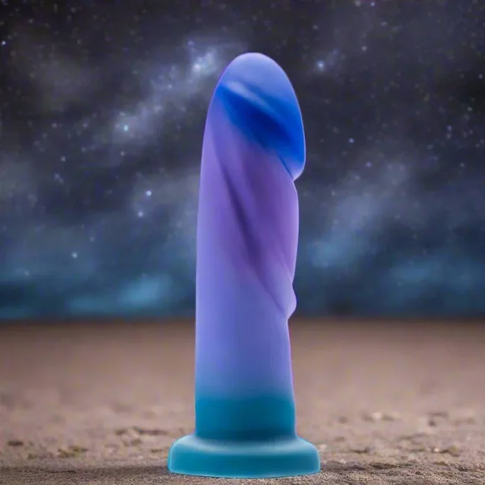 Midnight Rendezvous 7.5 Inch Girthy Silicone Dildo – Ocean Blue