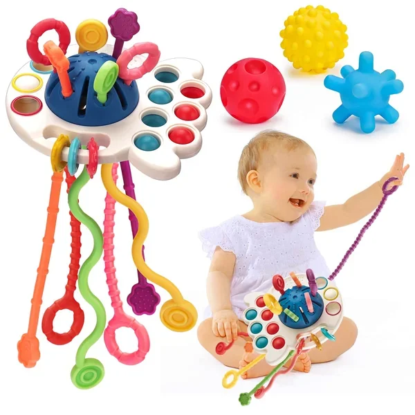 Montessori Pull String Toys For Babies 0 6 6 12 Months Baby Sensory Toys Ba