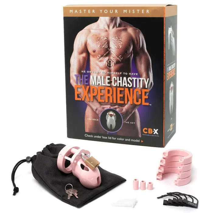 Mr. Stubb Chastity Cock Cage Kit – Pink – Pink 1.75 Inch Cock Cage Kit