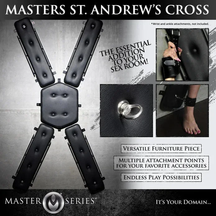 Ms Masters St Andrew’s Cross Wall Mount Bondage Restraint