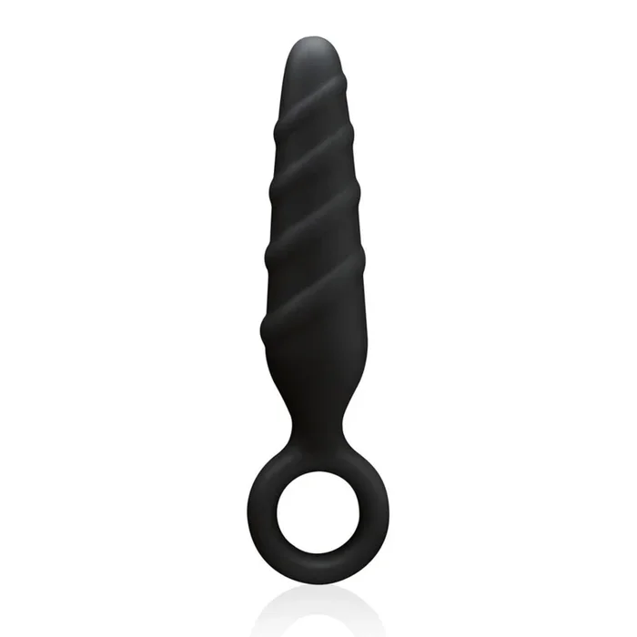 Nanma Dark Stallions Ass Cork Silicone Butt Plug Black 4 Inch