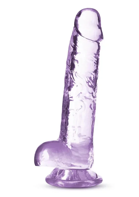 Naturally Yours Crystalline Dildo 7in – Amethyst