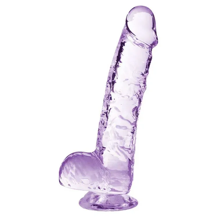 Naturally Yours Realistic Amethyst 6″ Dildo with Balls and Suction Cup Base