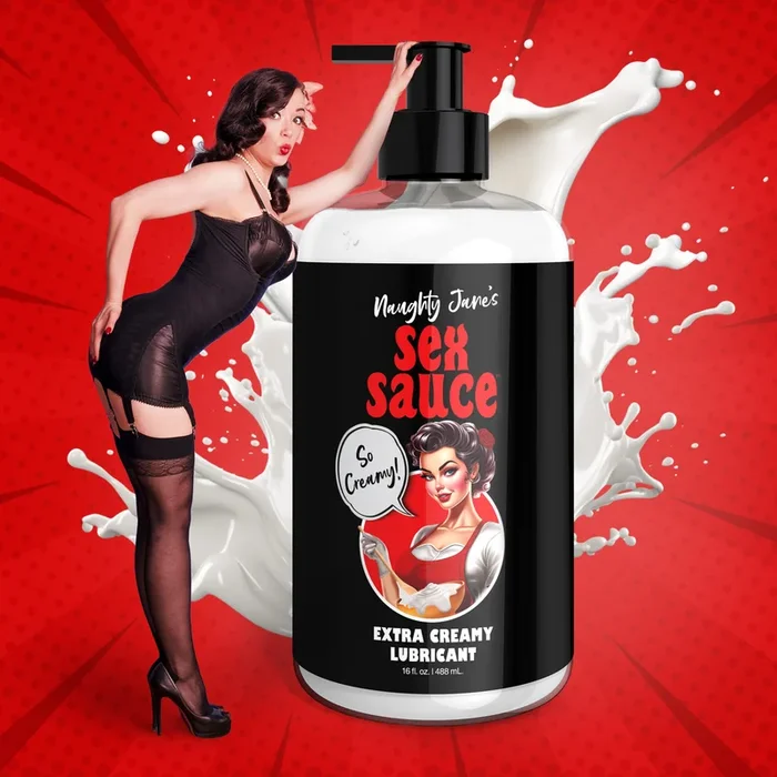 Naughty Jane’s Sex Sauce Extra Creamy Lubricant – 16oz
