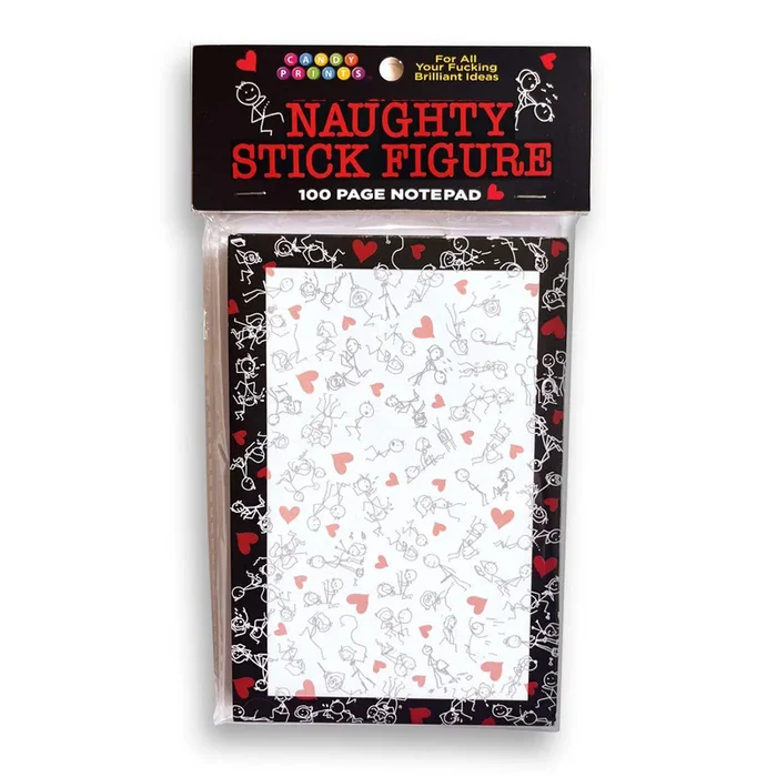 Naughty Stick Figure Notepad – Novelty Notepad – 100 Pages